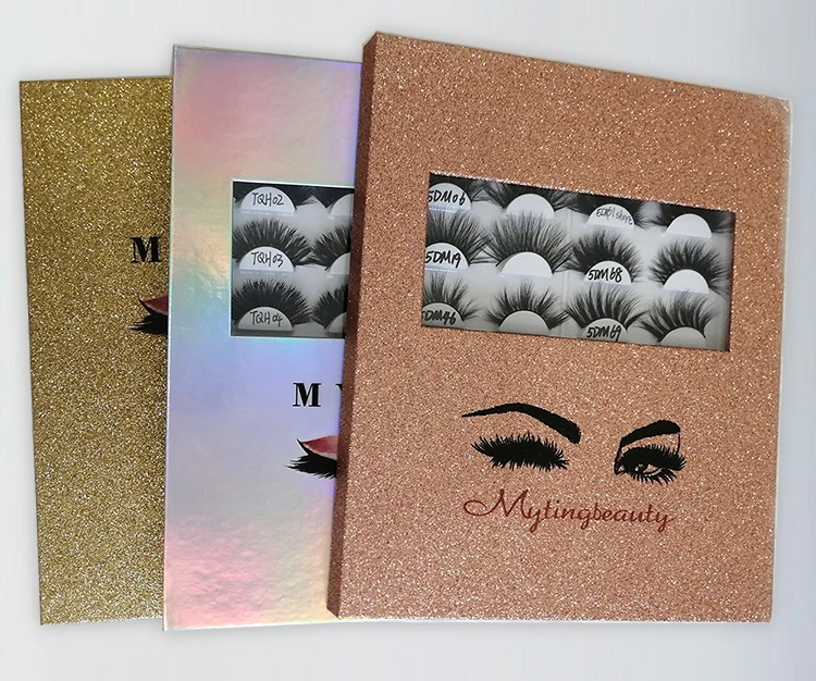 Muting Best Selling Wholesale Mink Lashes 16 Pair False Lash Book Custom Eyelash Book Packaging