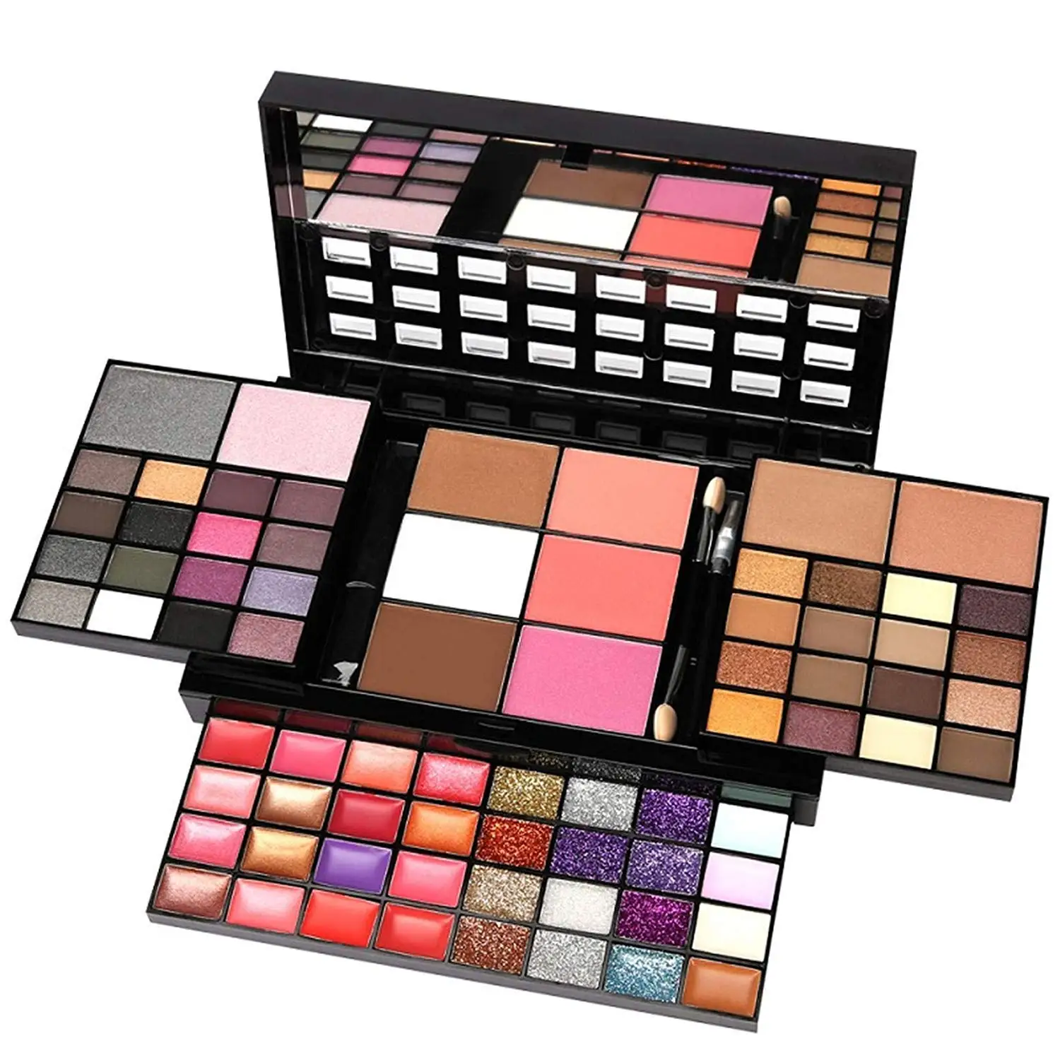 

Professional Custom Private Label All In One Cosmetics Set 74 Colors Women Mixing Palette Makeup Eyeshadow Pallet