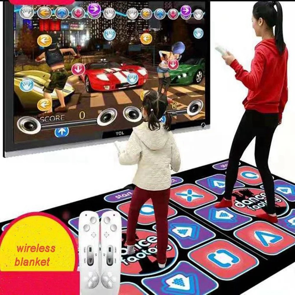 
Double Human New dance pad Wireless Non-Slip Dancing Step Dance Game Mat Pad Computer TV dual-use 