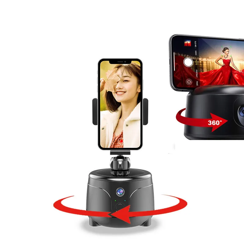 

2021 Smart Selfie Stick Auto-Face Tracking Moving Tripod Gimbal 360 Rotation Face Robot Shooting Stand for Phone Tablet