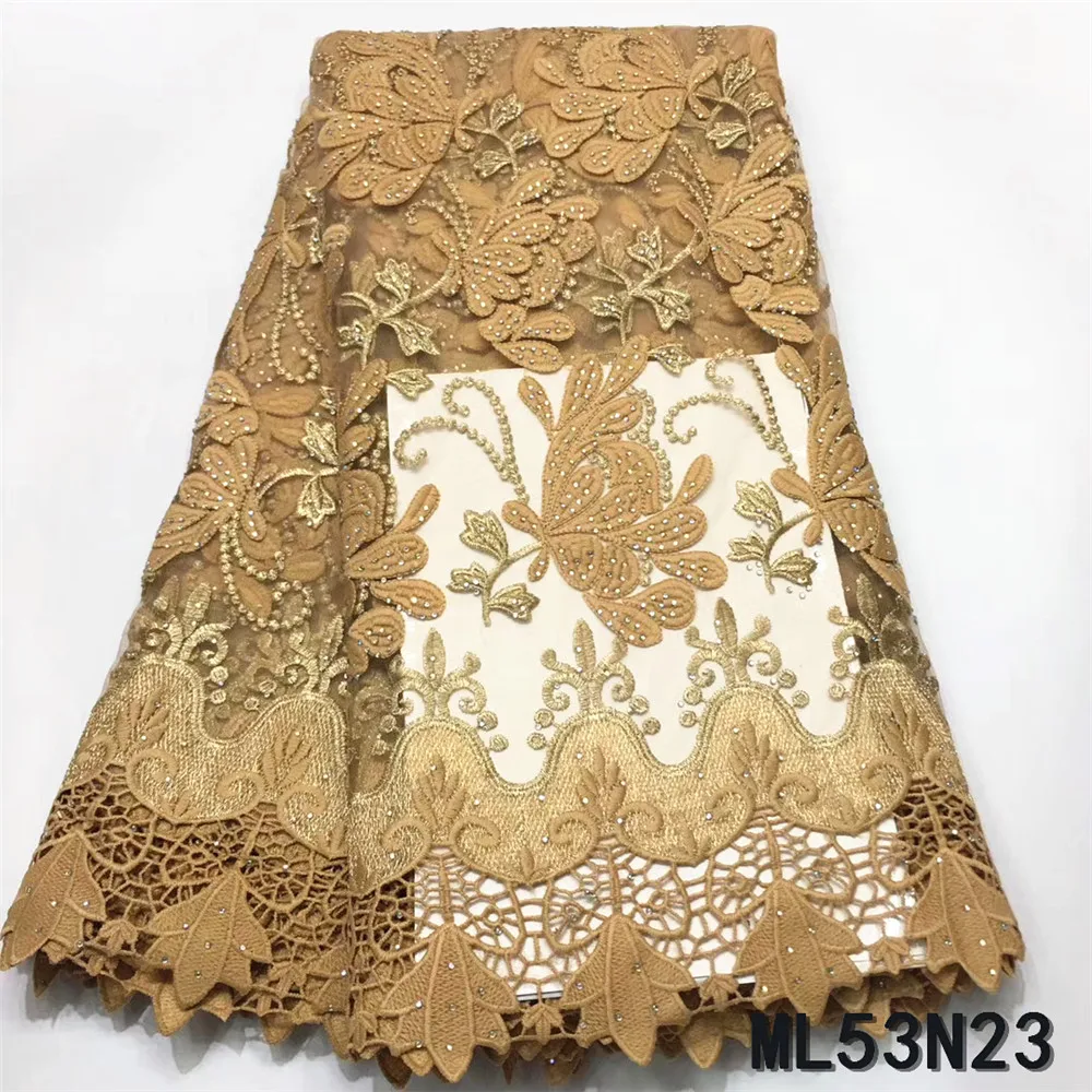 

Beautifical rhinestones lace french fabric tulle cord lace ML53N23, Customized