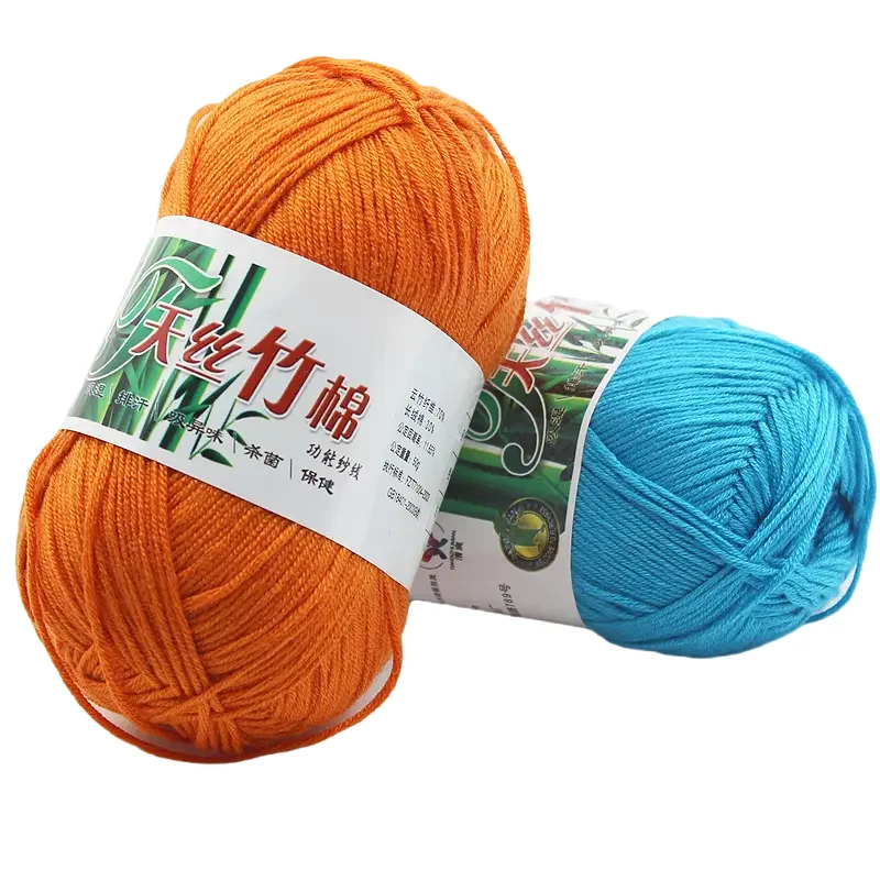 

Free Sample Factory Price Bamboo Cotton Yarn Super Soft Hand Knitting Blended Yarn