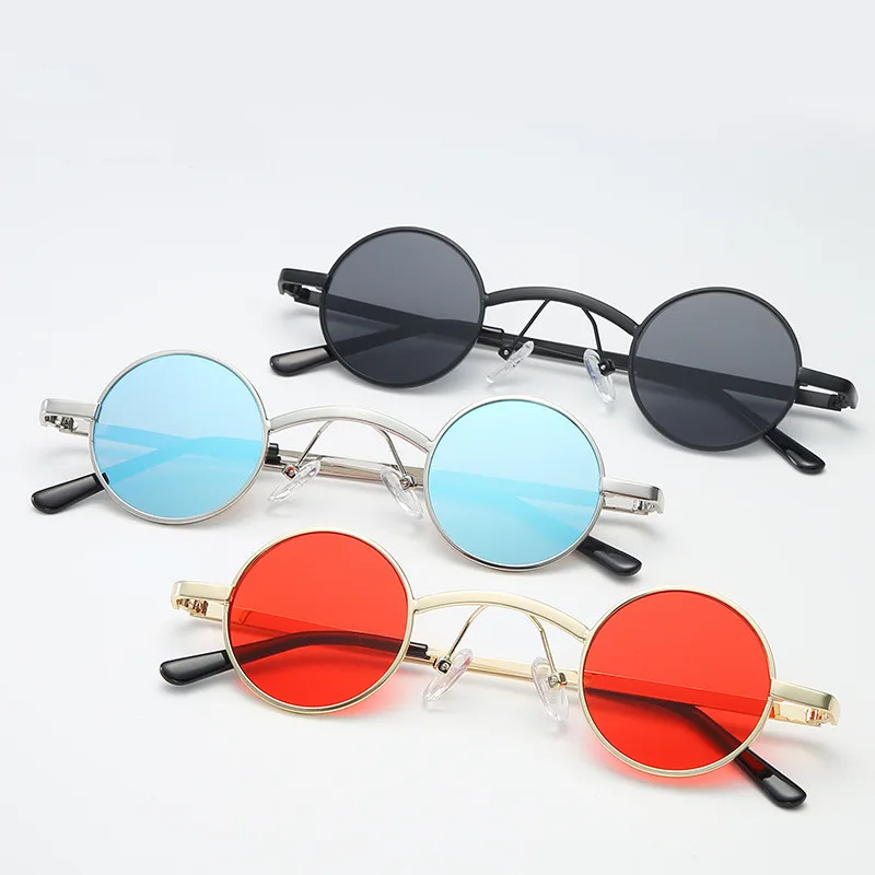 

Women Party Red Trendy Unisex Shades Retro Round Sunglasses