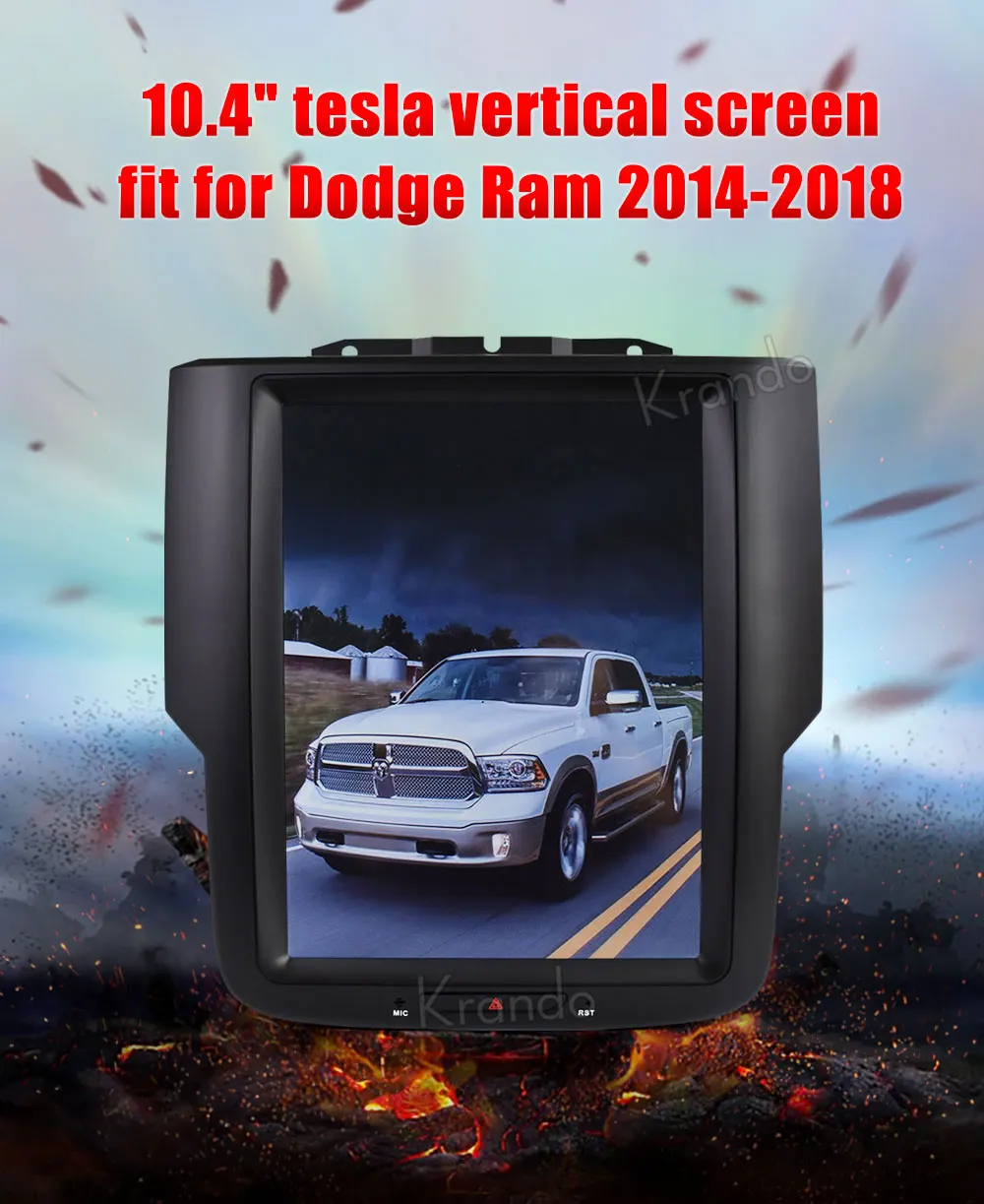 Krando Android 9.0 10.4" 4+32g Tesla Style Vertical Screen Car