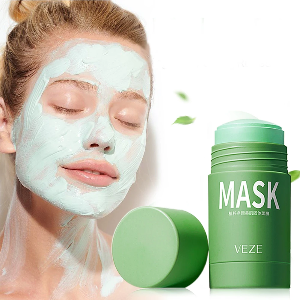 

VENZEN Private label facial purple mascarillasl clay mask deep clean blackhead cleansing purifying clay mud green tea mask stick