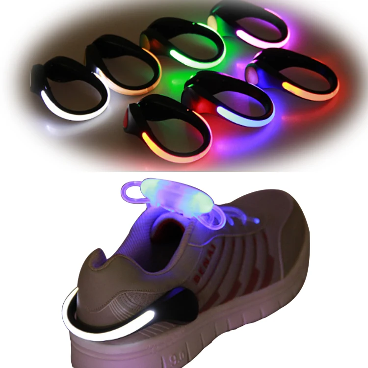 

Running Cycling Sports Shoe Safety Warning Lamp Night LED Shoe Clip Light, Blue/green/orange/red/purple/yellow/lime/blue green/pink/white