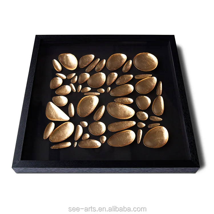 Contemporary Interior Design Home Decor Use Gold Shadow Box Wall Decor