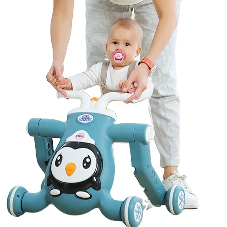 

New Models 2 Colors Choosen Flash light Baby Car Walker For Baby To Learn Walk Baby Car