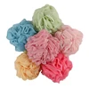 Wholesale custom cheap cute ball natural exfoliating body foam baby microfiber mesh kids bath sponge flowers for baby