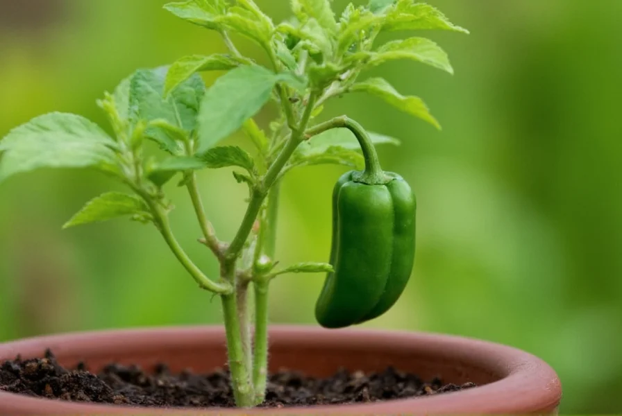 Hand pollinating chili pepper flowers