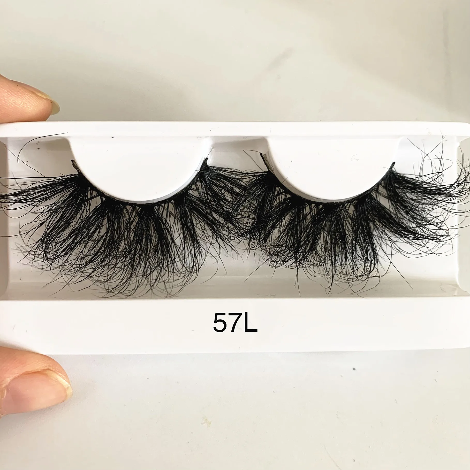 Wholesale 30mm Real Siberian Mink Eyelash Extra Long Fluffy 3d Mink
