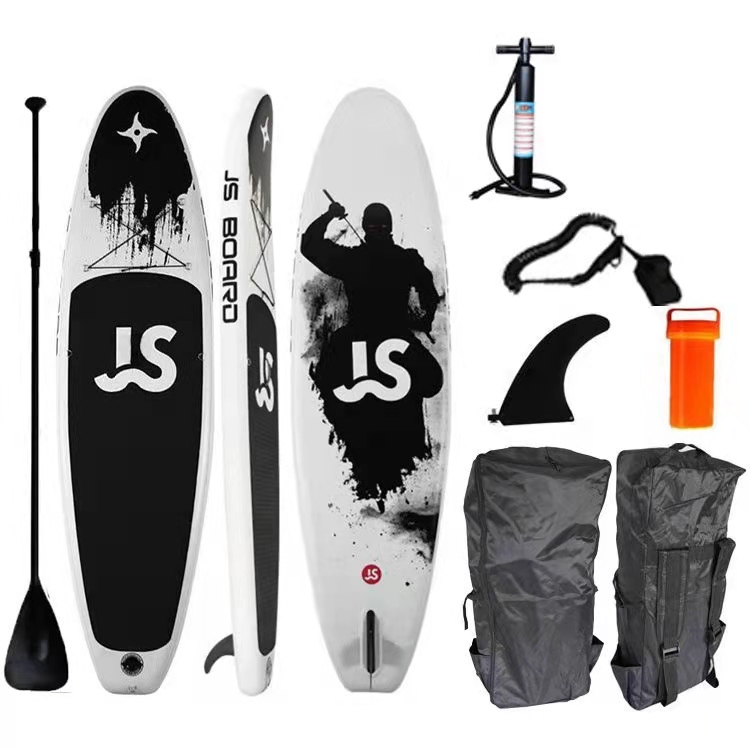 

JS yacht Surfing SUP boards soft surfboard air inflatable surfboard Private custom, Black.white