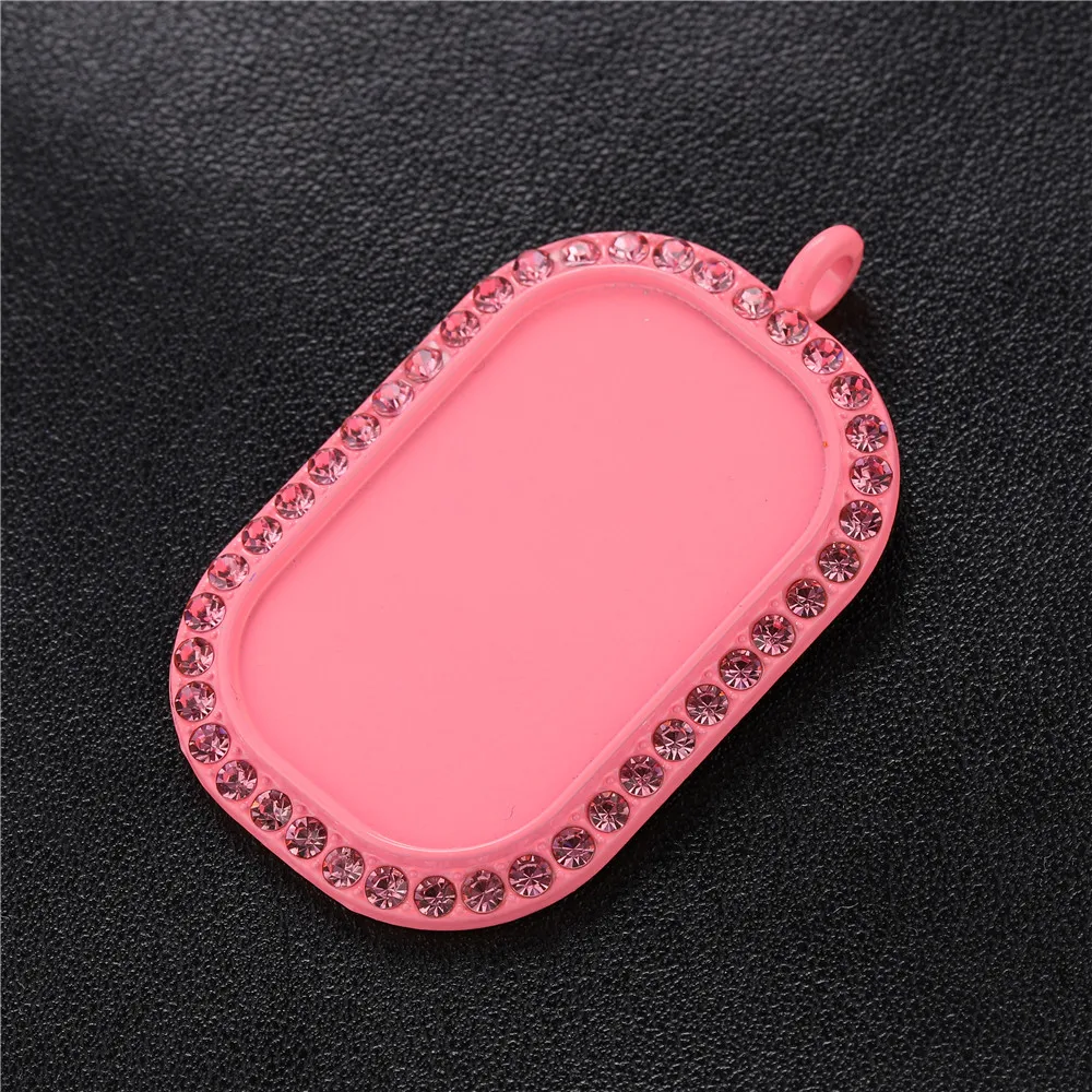 

DIY 24*38mm oblong luxury necklace charms for jewelry making, Gold,silver,etc