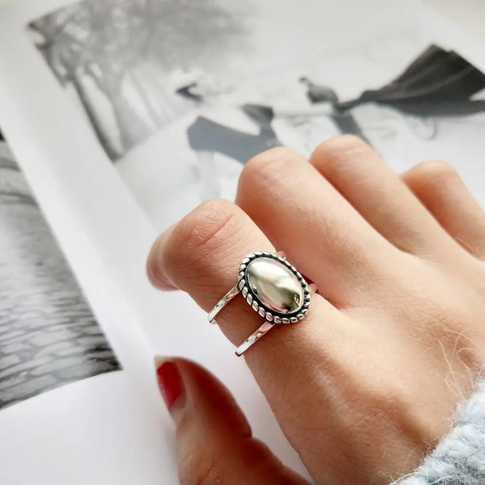 

Joker Korean 925 Sterling Silver Contracted Elegant Personality Rings