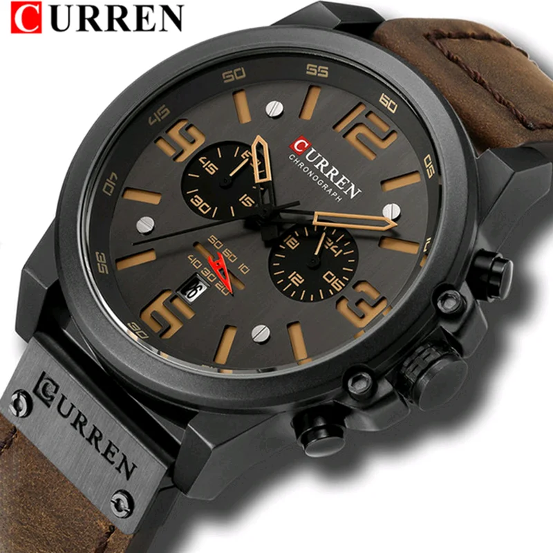 

Curren 8314 Men Original Quartz Watch Fashion Charm Style Luxury Brand Wristwatches Fashion Watch For Man
