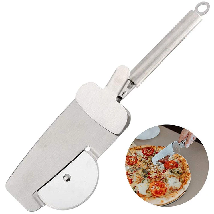 

4 in 1 Stainless Steel Pizza Cutter Pizza Cutter Wheel with Server