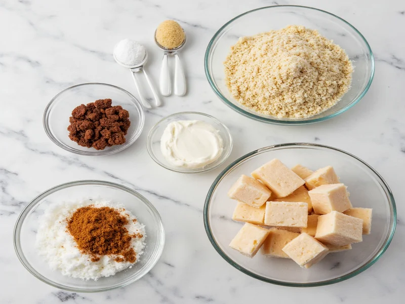 Homemade ice cream ingredients in glass bowls