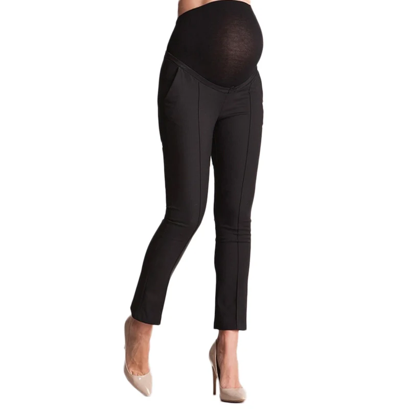 

Solid color stomach lift pregnant women trousers women's leggings Waist Extending Long Pants