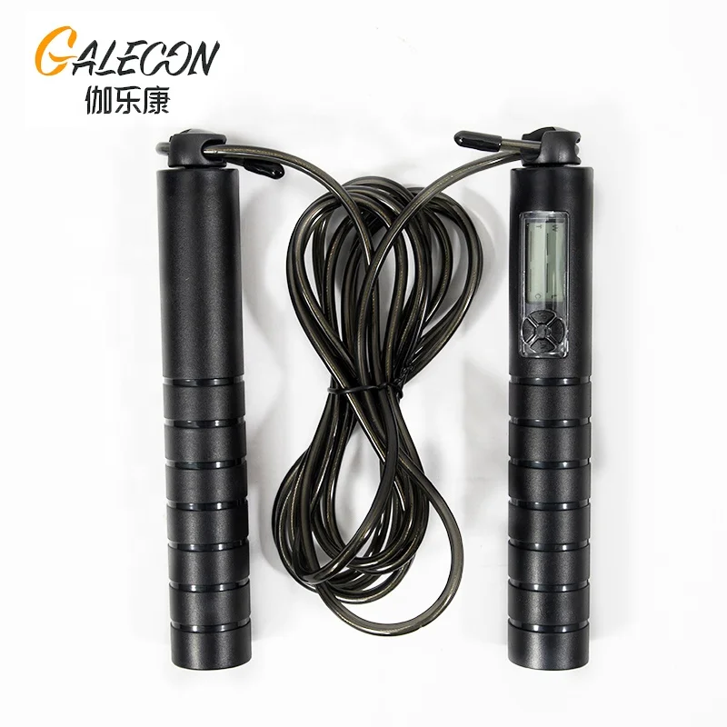 

LED Display Digital Weight Calories Time Setting Heavyweight Speed Cordless Jump Rope Skipping Rope with Counter, Customized color