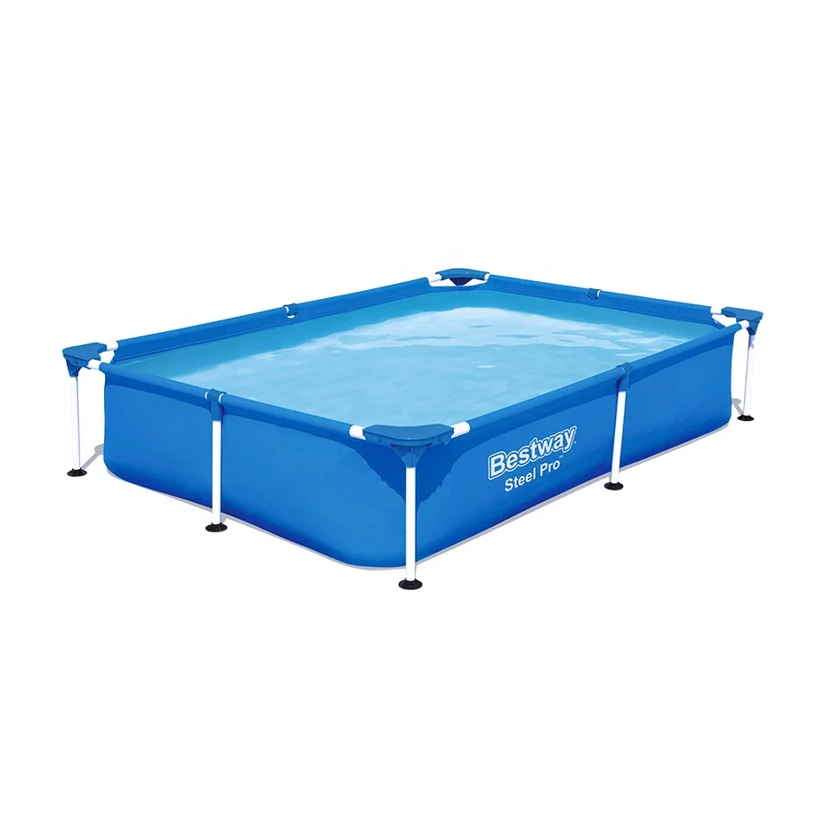 

Summer Family Rectangular Steel Frame Above Ground Swimming Pool