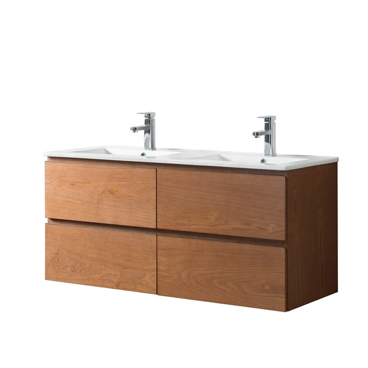 Großhandel badmöbel holz eckschrank Kaufen Sie die besten badmöbel holz