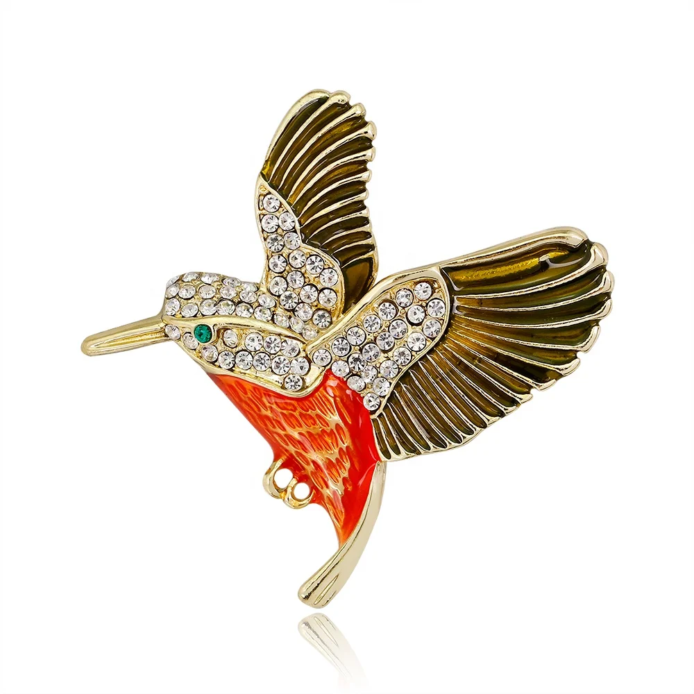 

Hot Sale Rhinestone Eagle Brooch for Women and Men Accessories, Picture shows