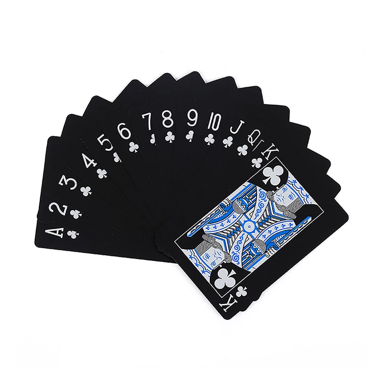 

Custom advertising high quality printing poker card plastic playing cards pack in plastic box, Photo