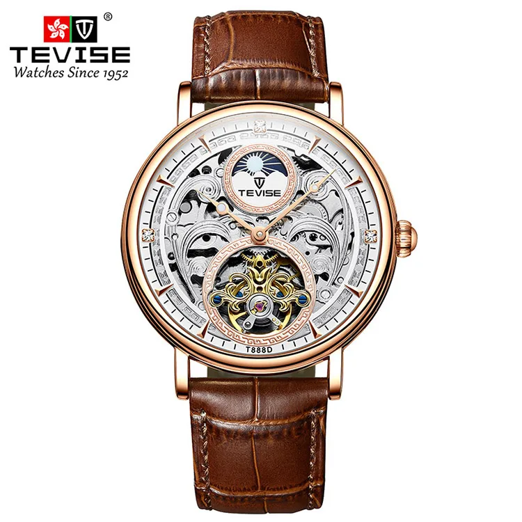 

Custom Oem Logo Private Label Luxury Wristwatch Automatic Movement Tourbillon Waterproof Men Mechanical Wrist Watch, Optional