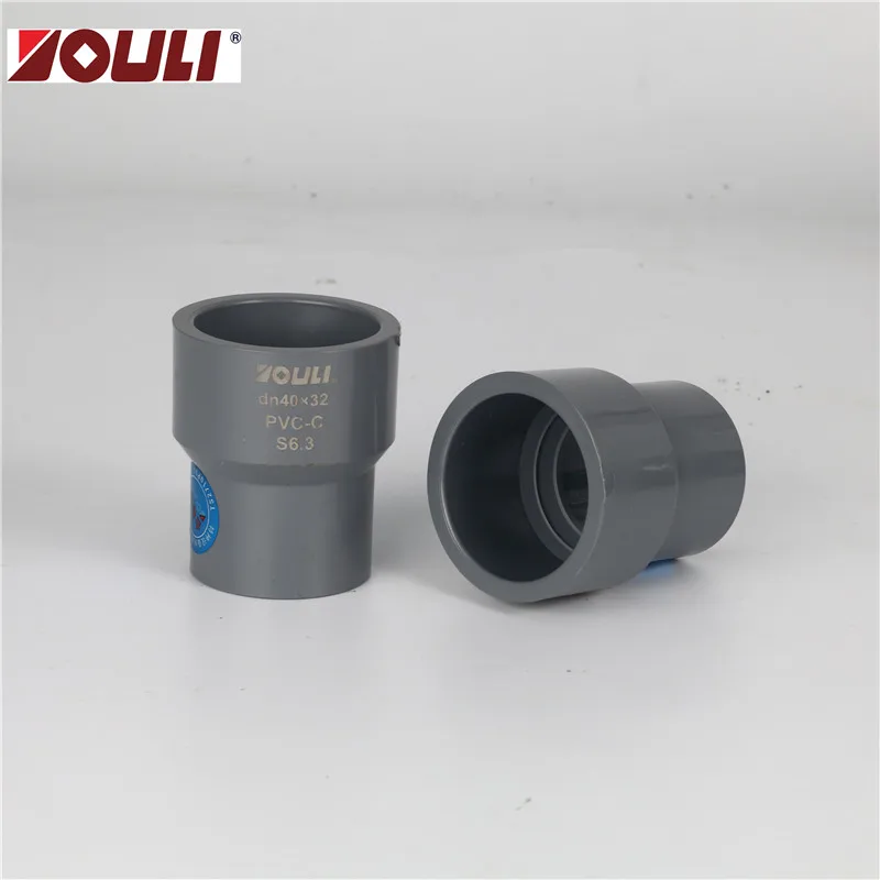 Pvc Pipe Fittings Reducer Couping Din/iso/astm Large Sizes Available