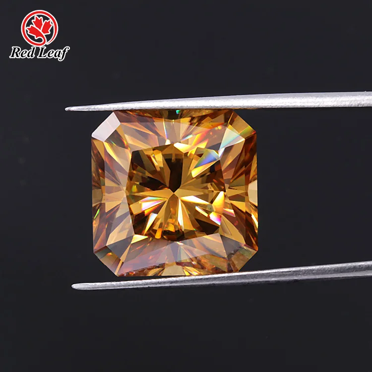 

Redleaf moissanite Asscher cut 2mm-11mm Champagne loose moissanite