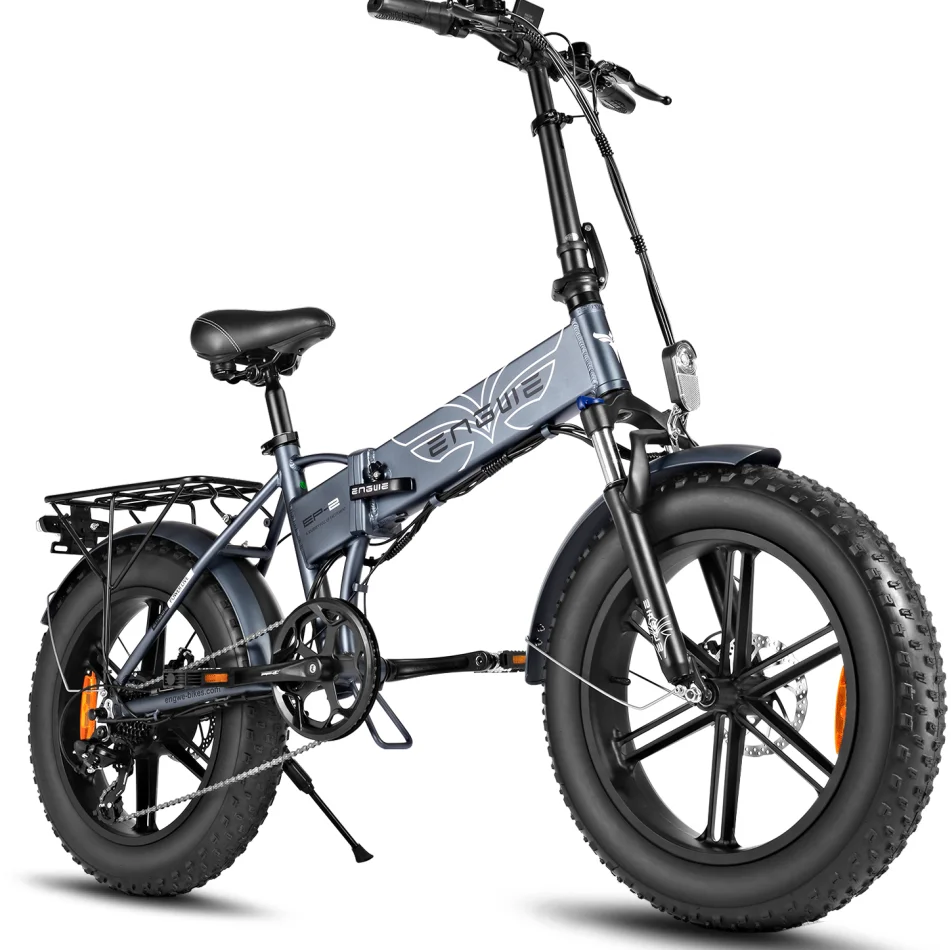 

US Warehouse For Drop Shipping Electric Bicycles Adult Folding E-bike 48V Range Distance With 40-55kms, Black/orange/gray