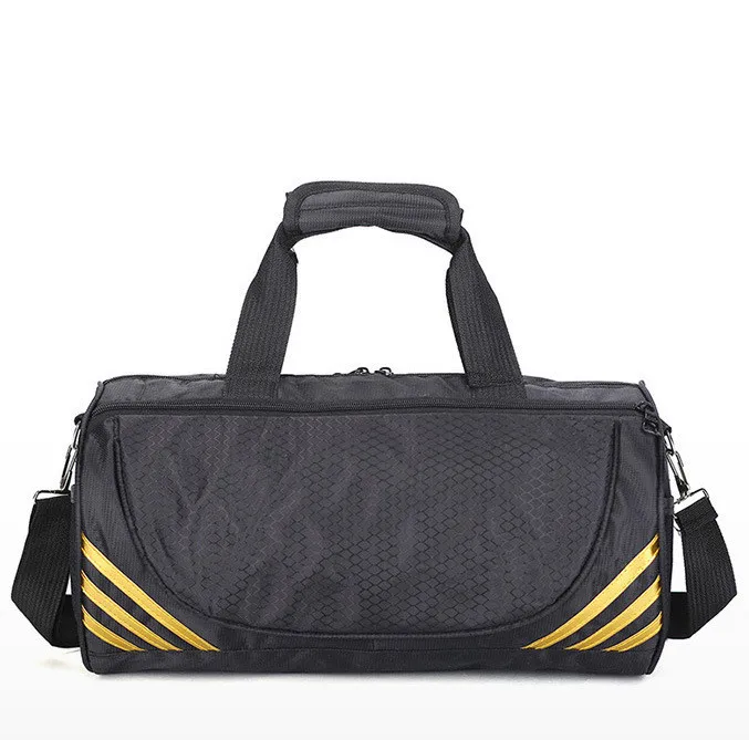 

Hot Sale Light Weight Waterproof Travel Duffel Bag Shoe Compartment Sports Gym Bag, Yellow,white