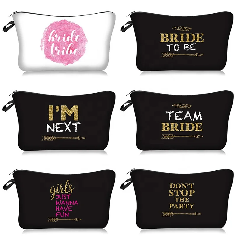 

Amazon wholesale gift bride to be wedding bag for bride makeup bag make up artist cosmetic bags