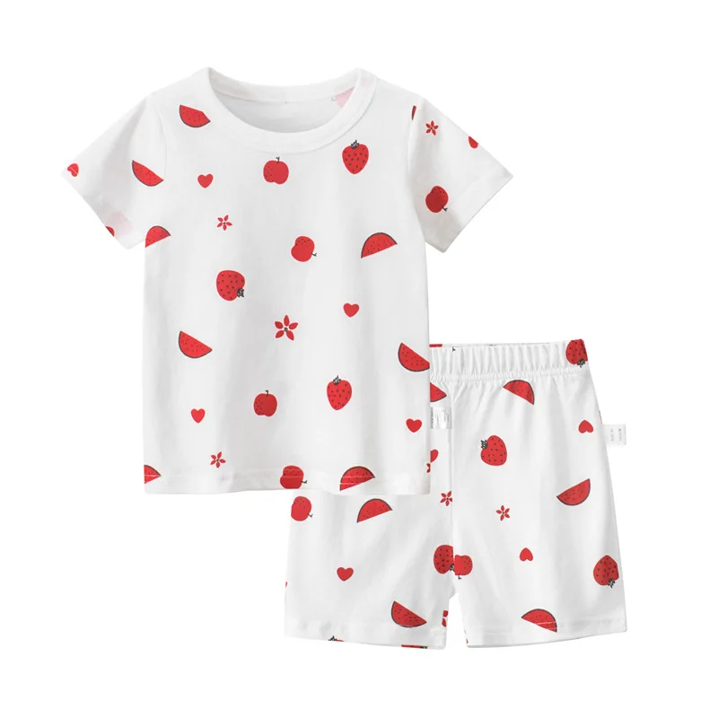 

Summer children's clothing new children's suit short-sleeved T-shirt two-piece pants