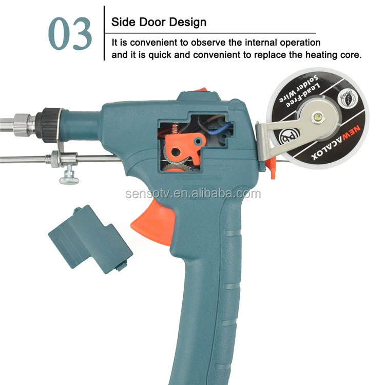 60w Handheld Internal Heating Soldering Iron Gun Automatical Send Tin