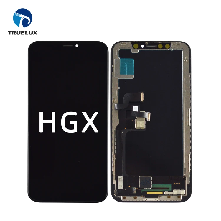 

Screen for iPhone X, HGX OLED, LCD replacement complete display digitizer assembly