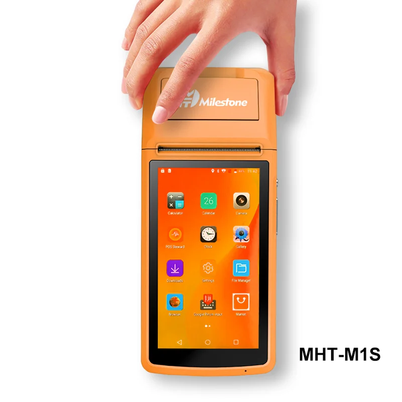 Milestone pos m1s factory price handheld android cash payment terminal point of sale machine