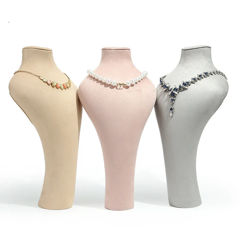 

High-end handcrafted mannequin neck jewelry display props window decoration jewelry storage rack