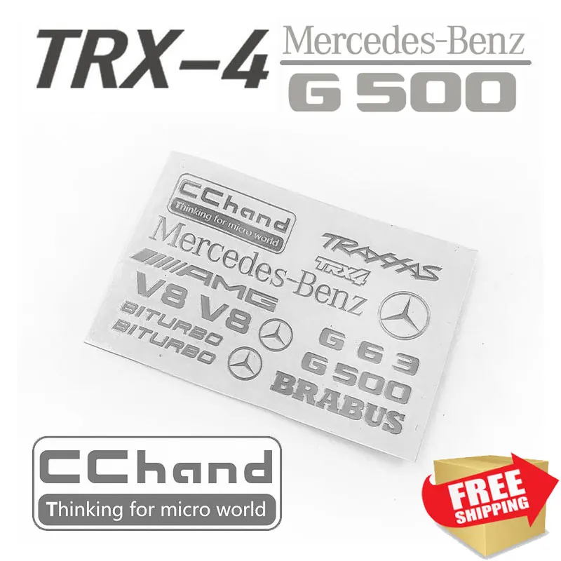 

RC Parts TRX-4 Benz G500 traxxas Metal Car Sticker decorate