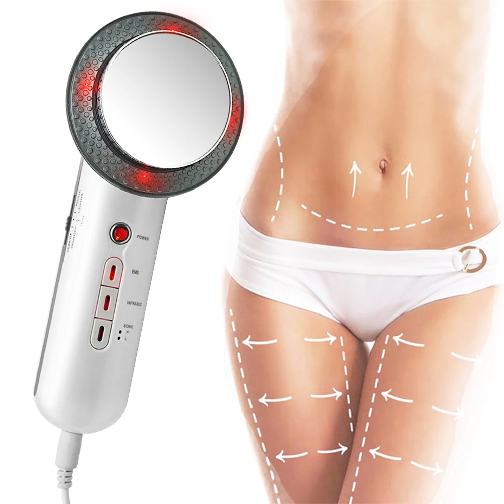 

Portable Small Body Massage Ultrasonic Body Slimming Machine, White