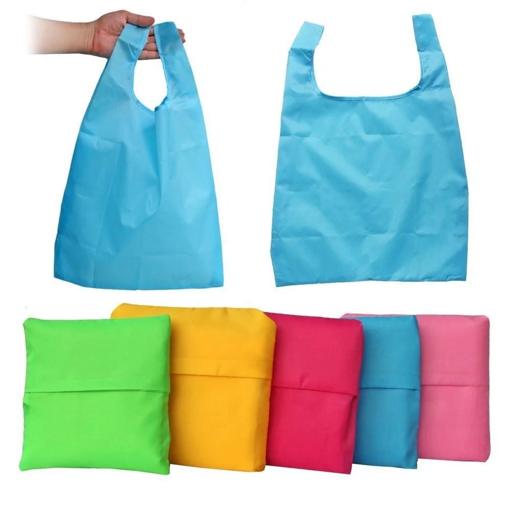 

Recyclable Wholesales Cheap Customized waterproof foldable nylon tote shopping bag, Customized color