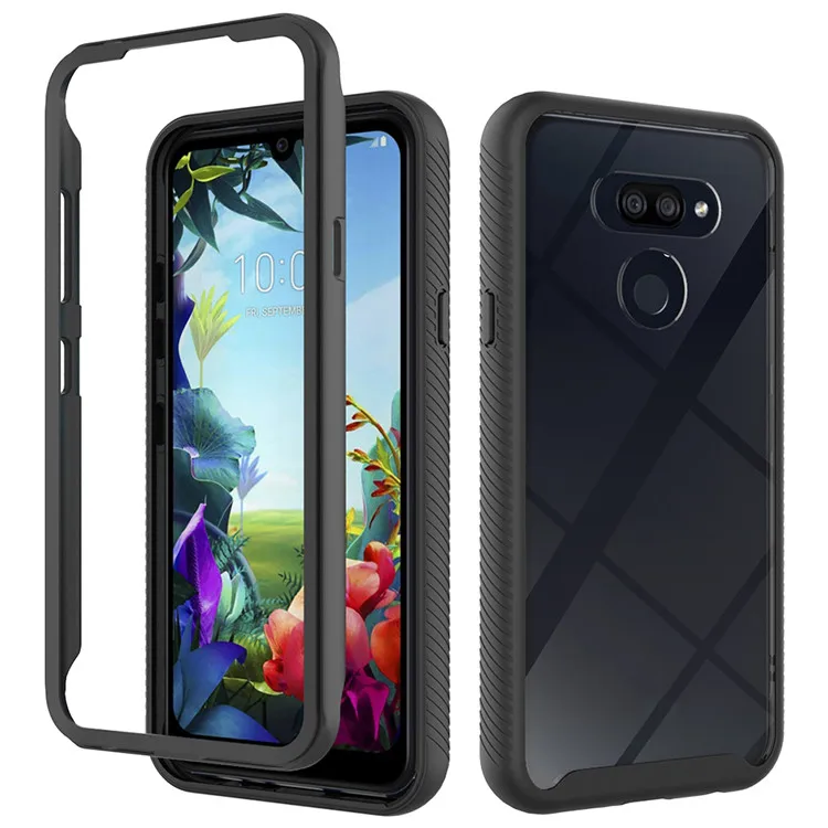 

Full Body Bumper Case with Dual Layer Rugged Shockproof For LG Harmony 4-LG K40s