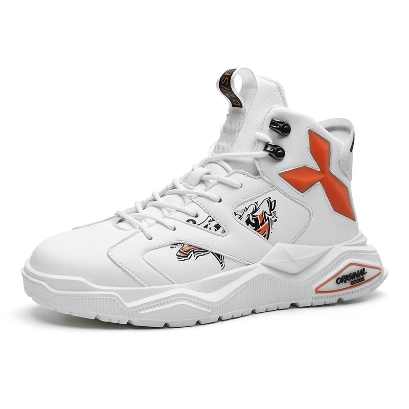 

YT Spring brand sports shoes men's casual shoes wear-resistant high-top basketball shoes, As photo