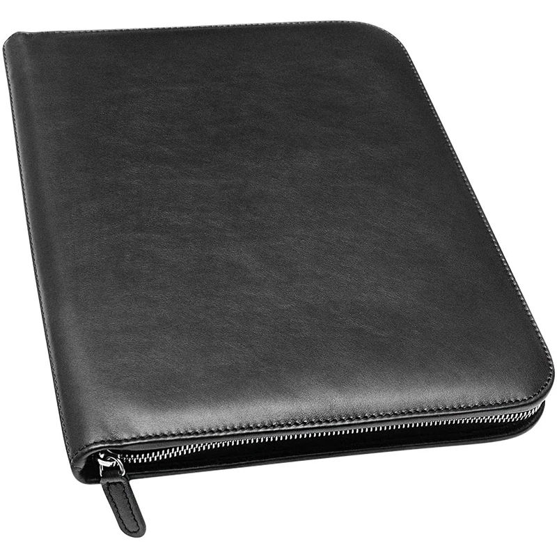 

Wholesale handmade Personalized Genuine Leather Executive Padfolio Durable Document Portfolios Durable Document Portfolios, Brown or customized color