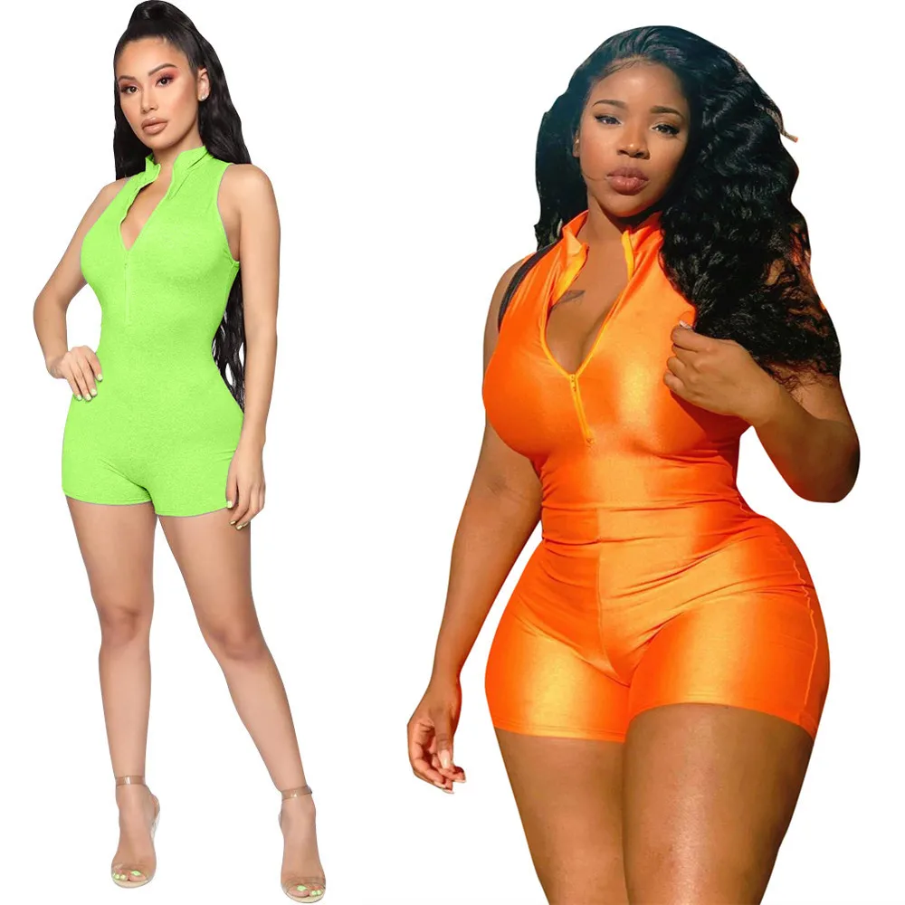 LS6281Wholesale Short One Piece Bodycon Women Sexy Jumpsuit