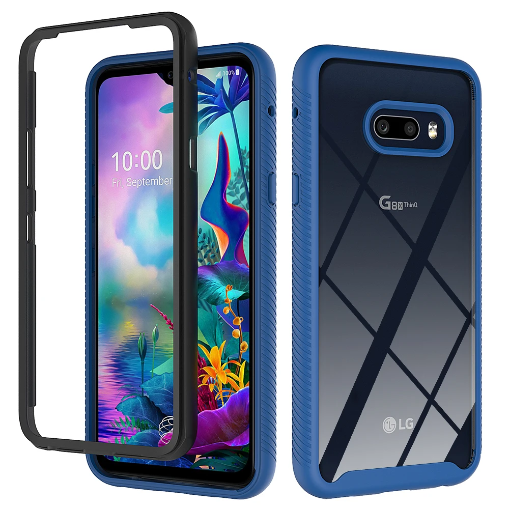 Perfect Fit Back Cover For Lg G8x Thinq Case Shockproof Tpu Bumper Case ...