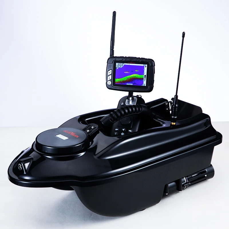 

Boatman RC 500meters autopilot GPS sonar fish finder carp fishing bait boat, Black
