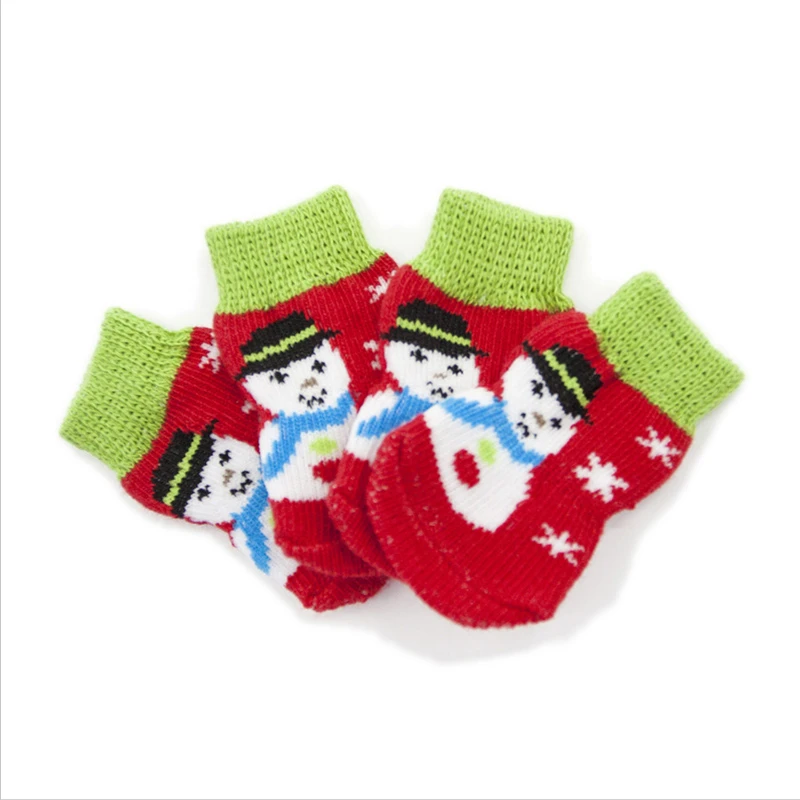 

Fashion new winter warm feet dog cat supplies pet socks for Christmas