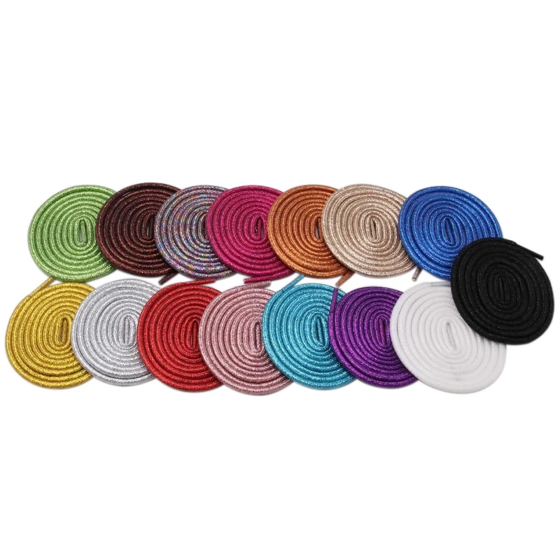 

Weiou High quality 4mm Round Polyester Shoelaces Stylish Round Polyester Shoelaces with 16 optional colors shoelaces