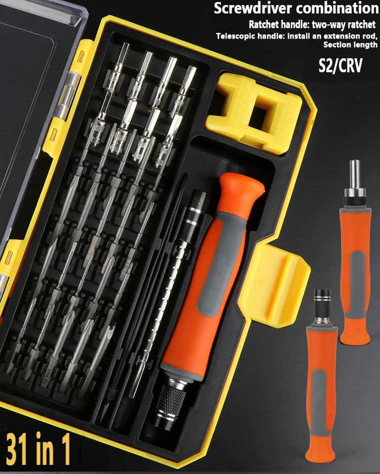 

32-in-1 Ratchet Screwdriver Set Repair Precision Open Screw Tool Set for Laptop Precise Mobile Device Disassembly Tool